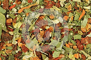 seasoning mixtures of dried vegetables background