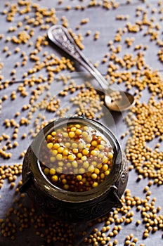Seasoning from mustard seeds