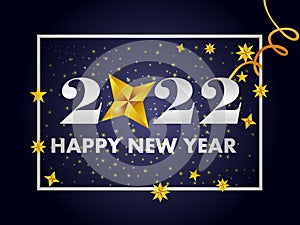 Seasons greetings background for Happy New Year 2022