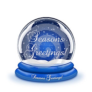 Seasons Greetings Snow Globe