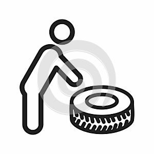 Seat Belt icon vector