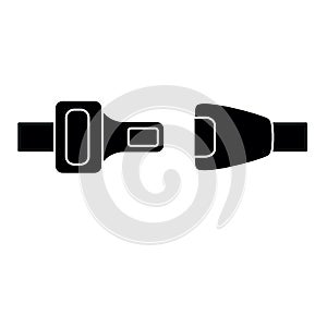 Seat belt icon. vector logo