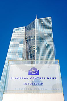 Seat of the European Central Bank (ECB) in Frankfurt am Main, Germany