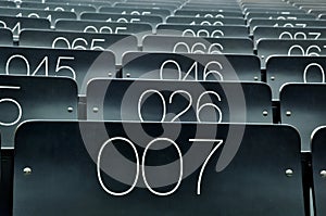 Seat number 007 in a lecture hall