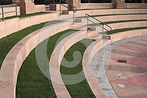 Seating at an amphitheater stage