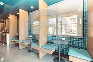 Seating area in common area lobby