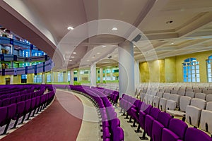 Seating arrangement on the ground floor of the new Auditorium of Deeper Life Bible Church Gbagada Lagos Nigeria