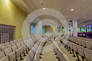 Seating arrangement on the ground floor of the new Auditorium of Deeper Life Bible Church Gbagada Lagos Nigeria