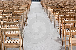 Seating place in a public gathering for occasions, speeches