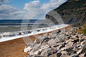 Seatown beach in Dorset