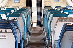 Seats of an airplane