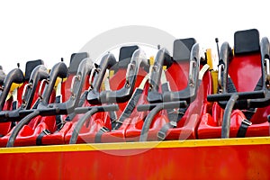 Seats in amusement park