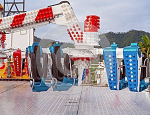Seats On An Amusement Park Ride