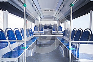 Seats of bus as public transportation