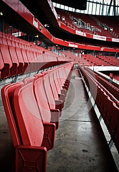 Seats on Emirates stadium