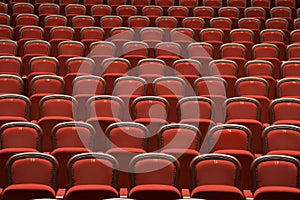 Seats in empty theatre