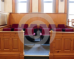 Empty jury Box