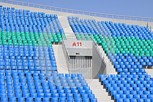 Seats in a modern sports venues