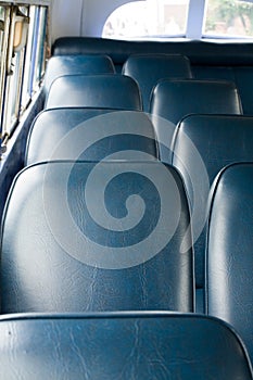 Seats in a old bus