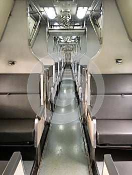 Seats in second class train