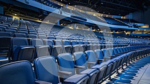 The seats are strategically positioned to ensure clear sightlines for all spectators