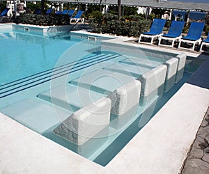 Seats Into a Swimming Pool