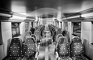 Seats on a train