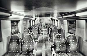 Seats on a train