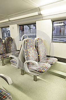 Seats on a train