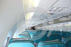 seats in white passanger airplane