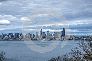 Seattle Below Storm Clouds