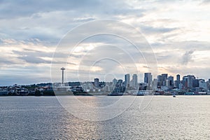 Seattle on Cloudy Dawn