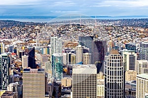 Seattle downtown skyscrapers