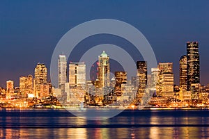 Seattle at night