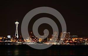 Seattle at night