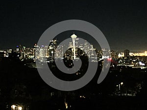Seattle night spaceneedle space needle amazing city sky