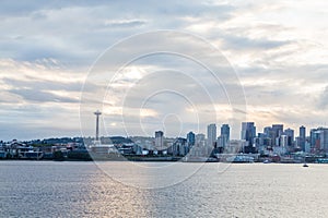 Seattle from Sea at Dawn