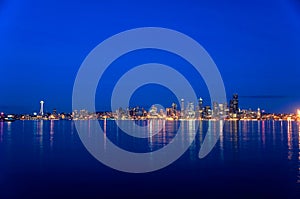 Seattle skyline from Alki Beach
