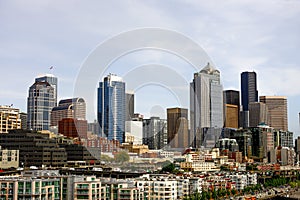 Seattle Skyline Beyond Condos