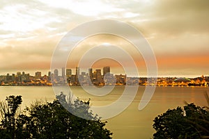 Seattle skyline at dawn