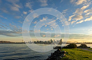 Seattle Skyline at Dawn Fropm West Seattle