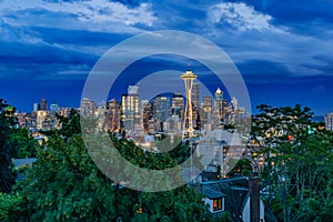 Seattle Skyline at Dusk