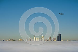 Seattle Skyline in the Fog