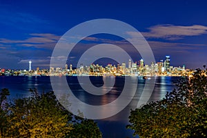 Seattle Skyline at Night