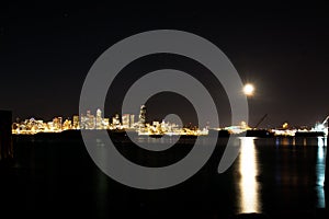 Seattle Skyline Nighttime