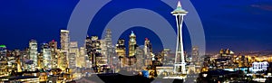 Seattle skyline panorama