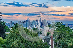 Seattle Skyline at Sunset