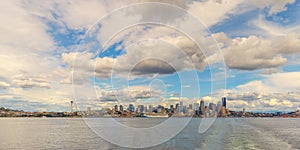 Seattle skyline and waterfront view, Washington state, USA