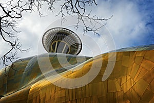 Seattle Space Needle and the Experience Music Project