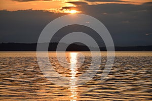 Seattle Sunset from Alki Beach